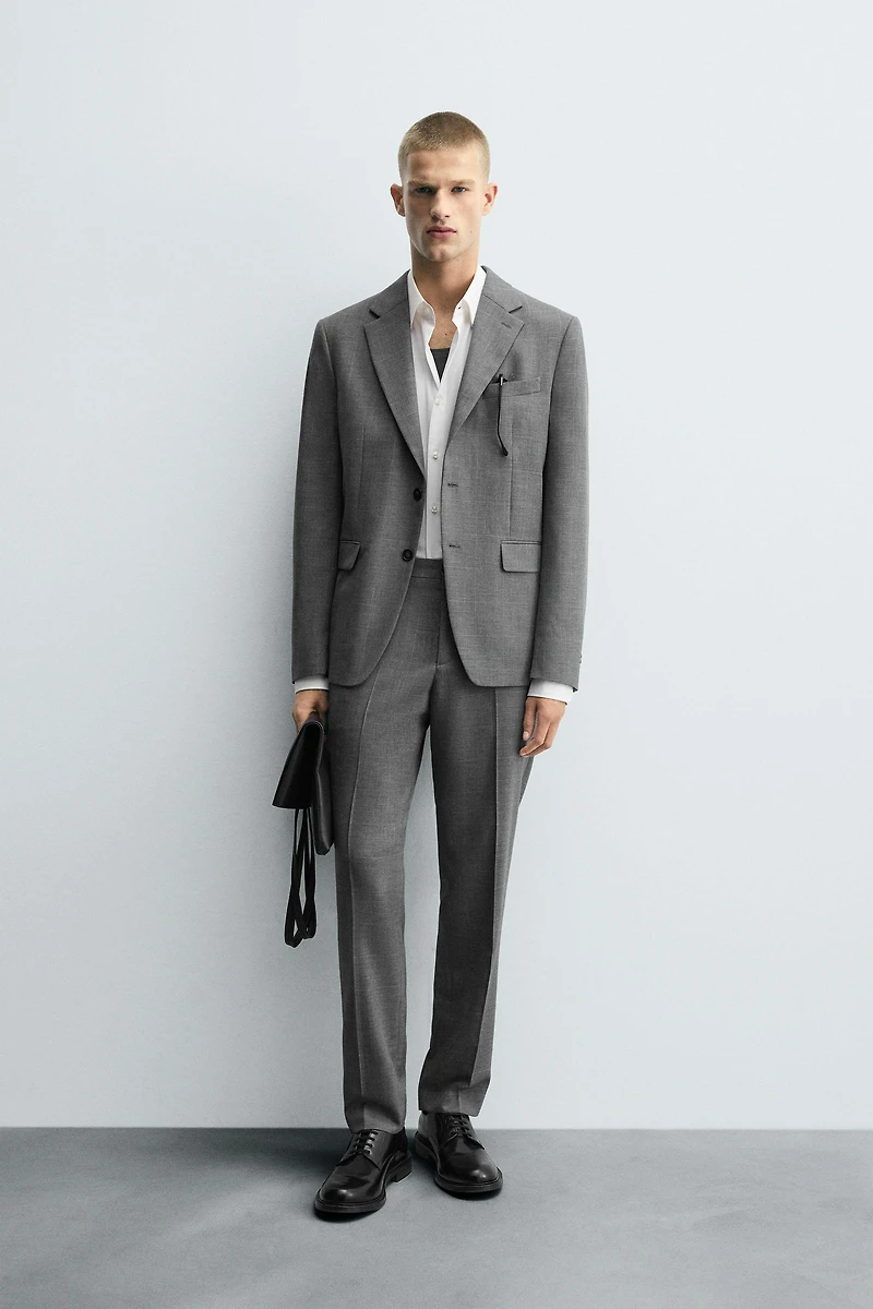 PLAID SUIT PANTS
