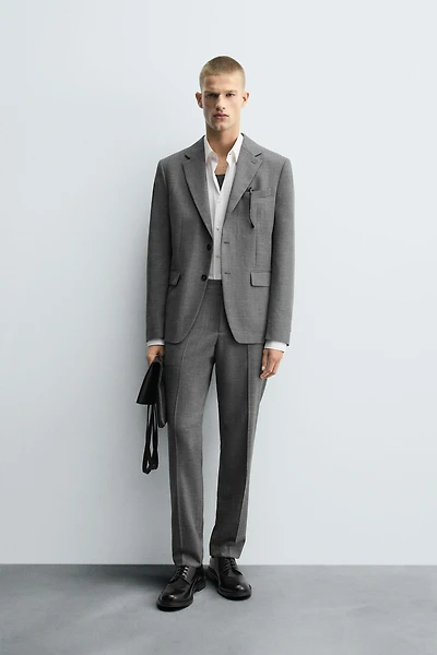 PLAID SUIT PANTS