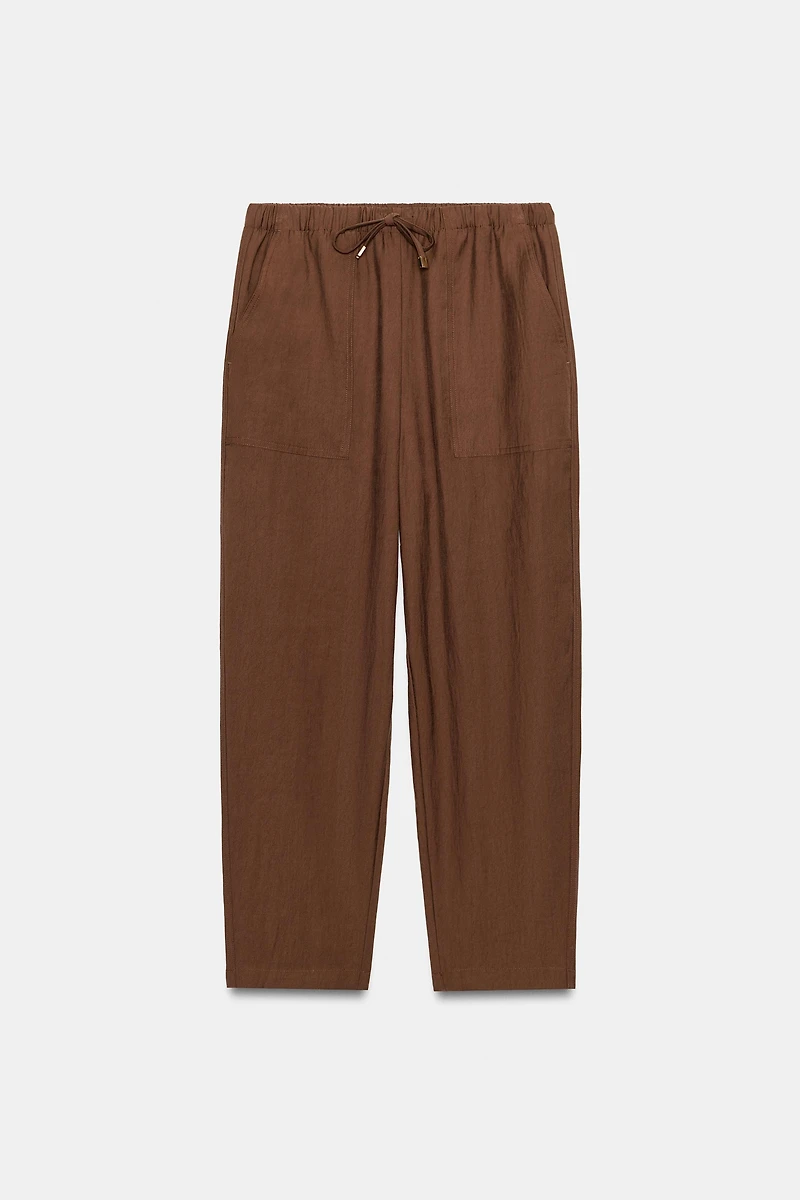 PANTALON À TAILLE ÉLASTIQUE