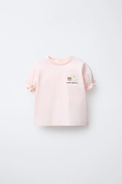 EMBROIDERED PUPPY T-SHIRT
