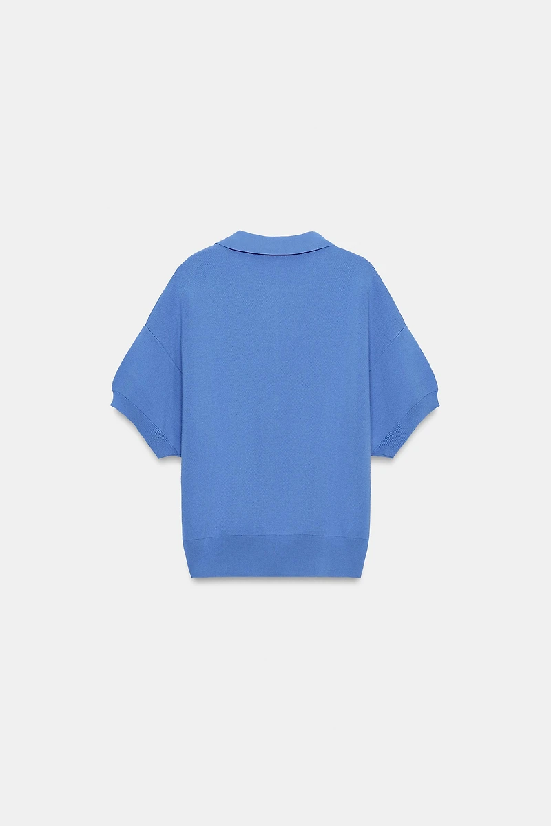 POLO EN MAILLE À MANCHES COURTES