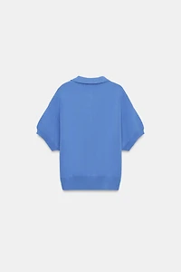 POLO EN MAILLE À MANCHES COURTES