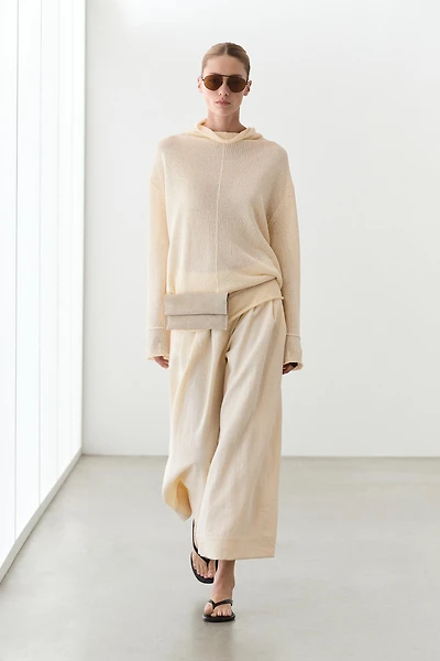 Pull en maille ajourée coton
