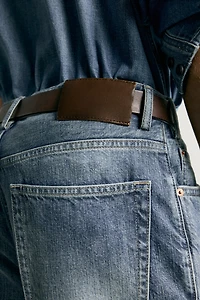RELAXED FIT PRESSED CREASE JEANS
