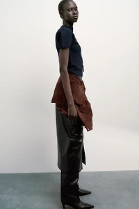 BALLOON SLEEVE KNIT TOP