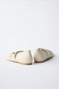 LEATHER BALLET FLATS
