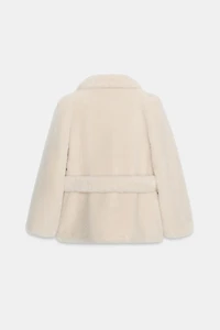 ZW COLLECTION FAUX FUR BELTED COAT