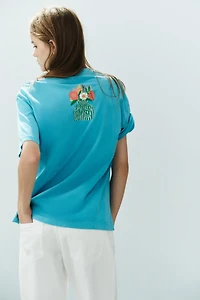 PHILIPPA COULES WASHED-EFFECT T-SHIRT