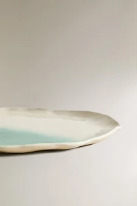 ASSIETTE PLATE GRÈS DÉGRADÉ X COLLAGERIE