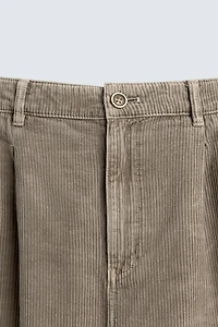 WIDE FIT CORDUROY SHORTS