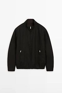 Reversible linen jacket