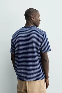 JACQUARD STRIPE T-SHIRT