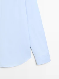 Cotton blend stretch shirt