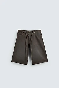 JORT EN DENIM À CEINTURE