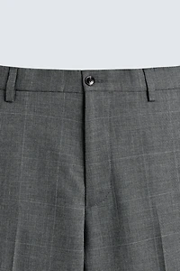 PLAID SUIT PANTS