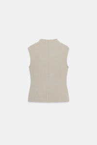 TWILL BUTTON VEST