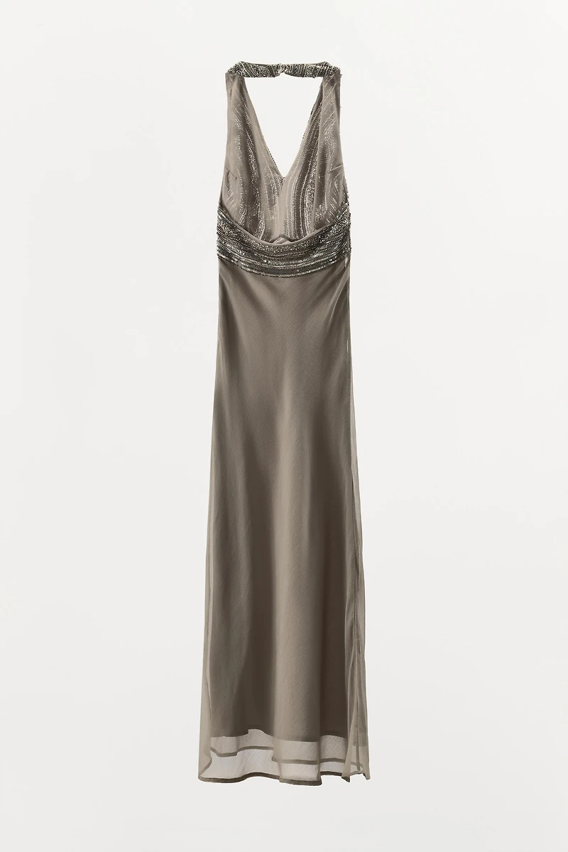 LONG EMBROIDERED DRESS