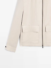 100% linen jacket with pockets