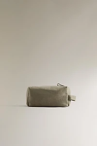 MEDIUM LINEN MAKEUP BAG