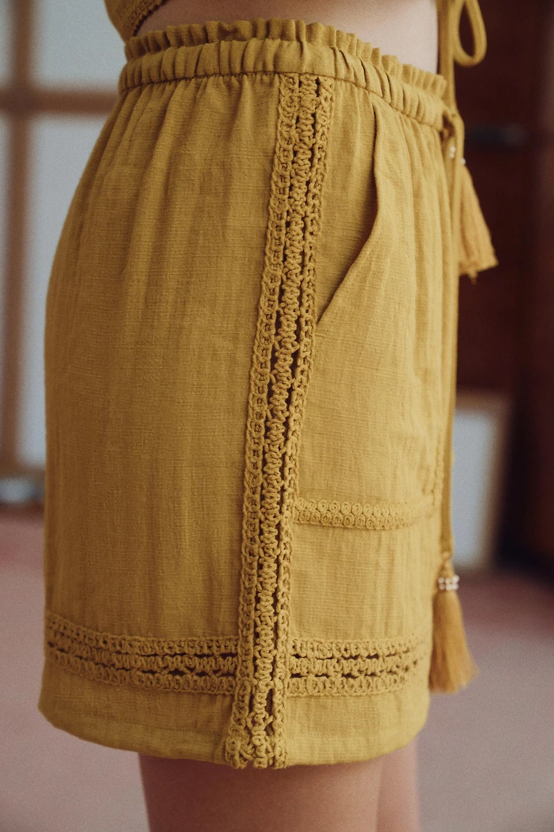 COMBINED LACE SHORTS