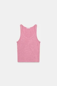 RUSTIC SLEEVELESS T-SHIRT