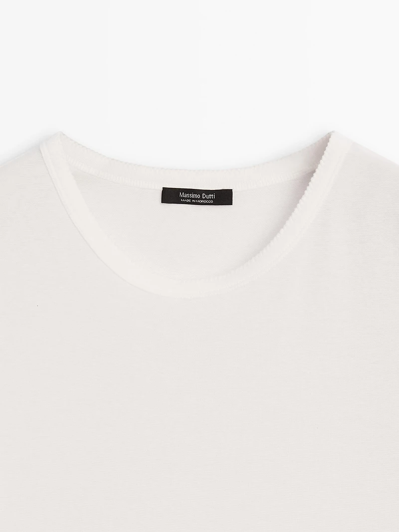 T-shirt manches courtes avec liserés