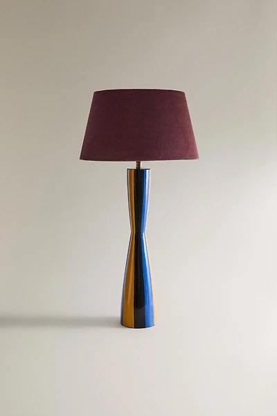 TABLE LAMP WITH STRIPED BASE X COLLAGERIE