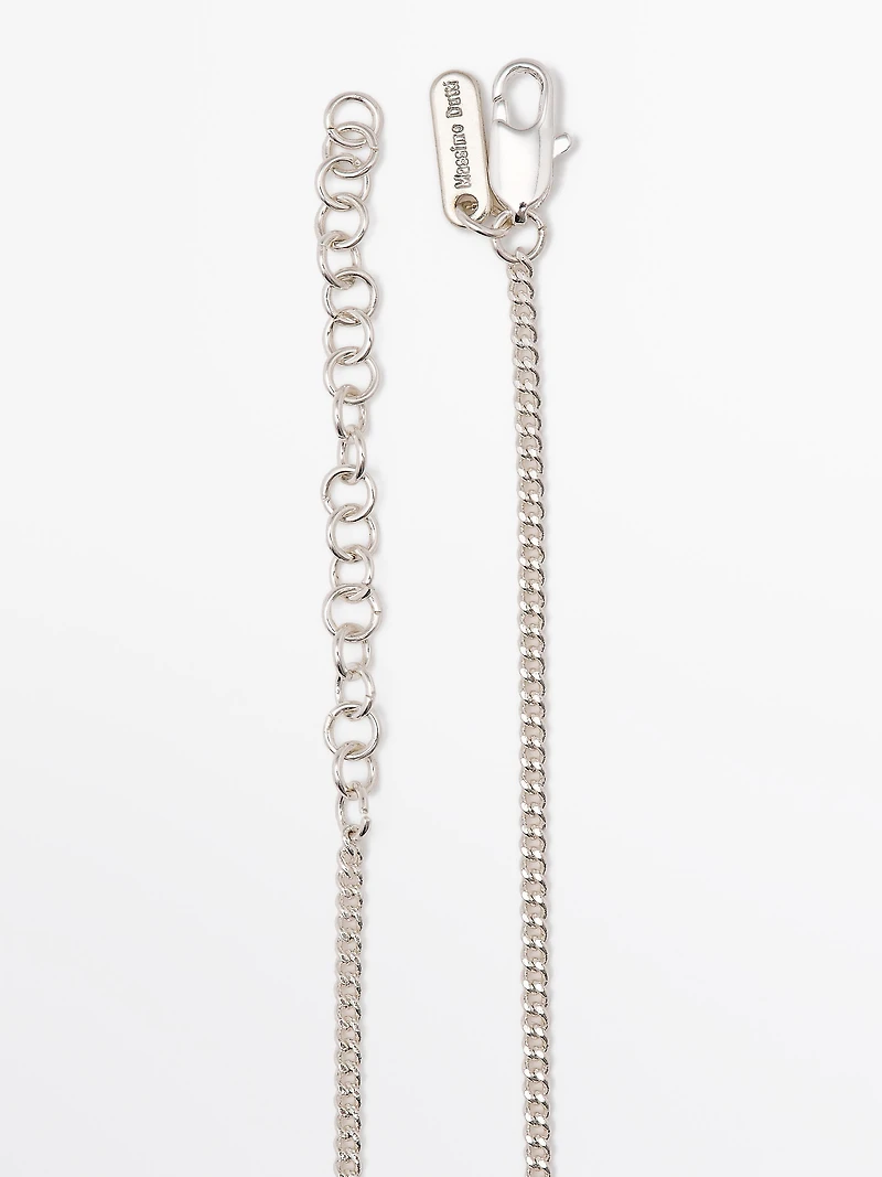 Necklace with ceramic pendant