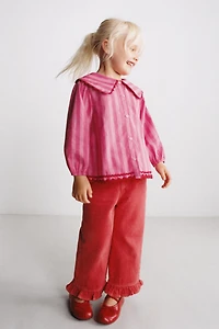 STRIPED AND RICKRACK SHIRT