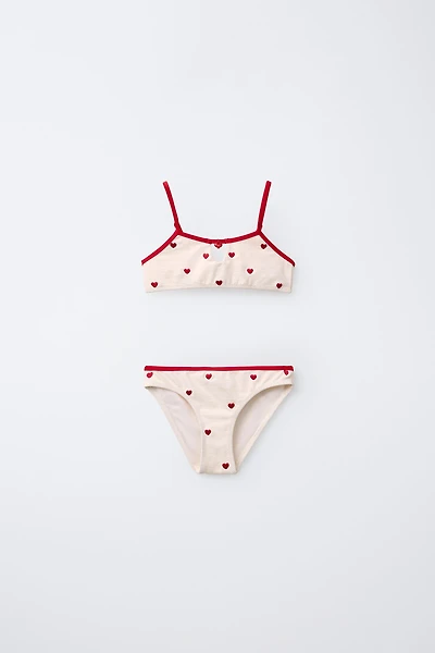 6-14 YEARS/ HEART STRUCTURE BIKINI