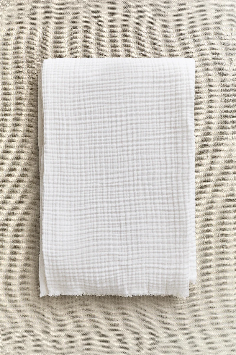 PLAID COTON GAZE
