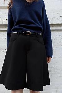 FLARED LONG SHORTS