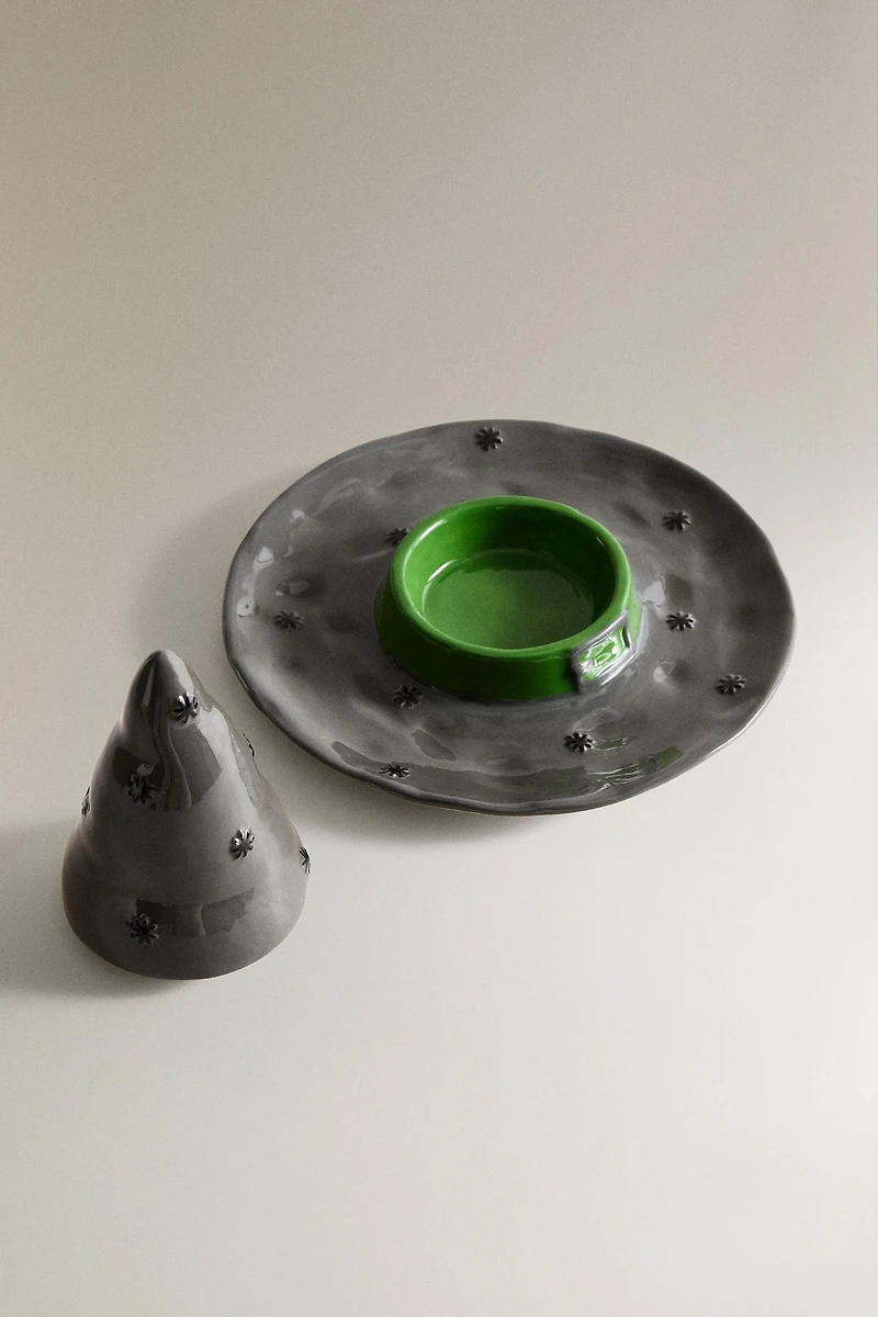 CHILDREN'S WITCH HAT CERAMIC PLATE