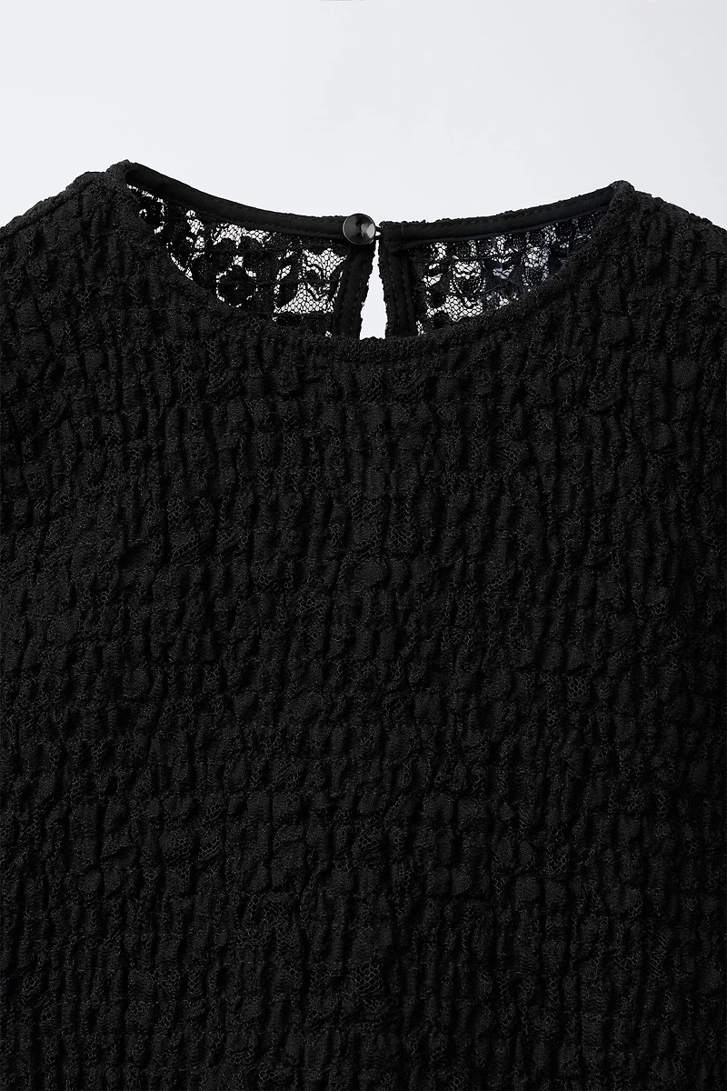 STRETCH LACE TOP