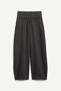 LIMITED EDITION WOOL BLEND VOLUME PLEATED PANTS