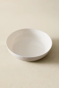 WHITE GLASS SOUP PLATE
