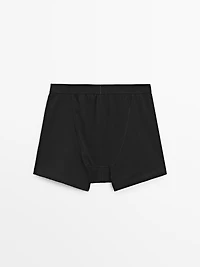Plain cotton blend boxers