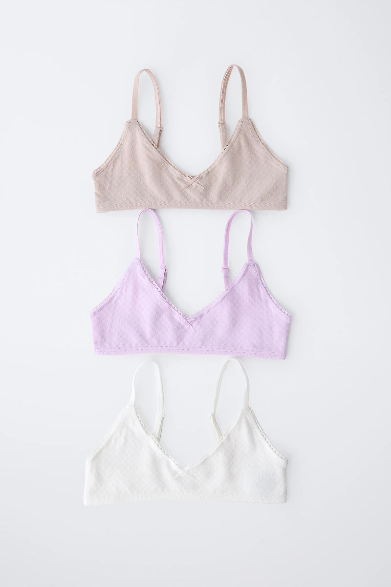 AGES 9-14/ THREE-PACK OF STRUCTURED TOPS