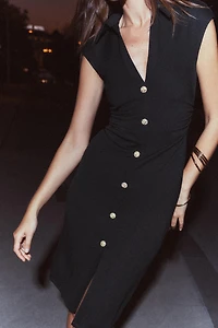 PIQUÉ SHIRT DRESS
