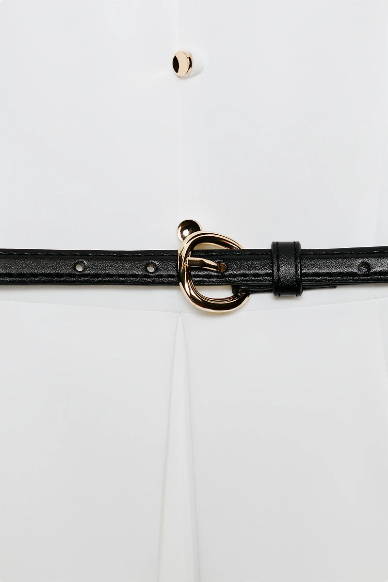 ROBE MI-LONGUE AVEC CEINTURE