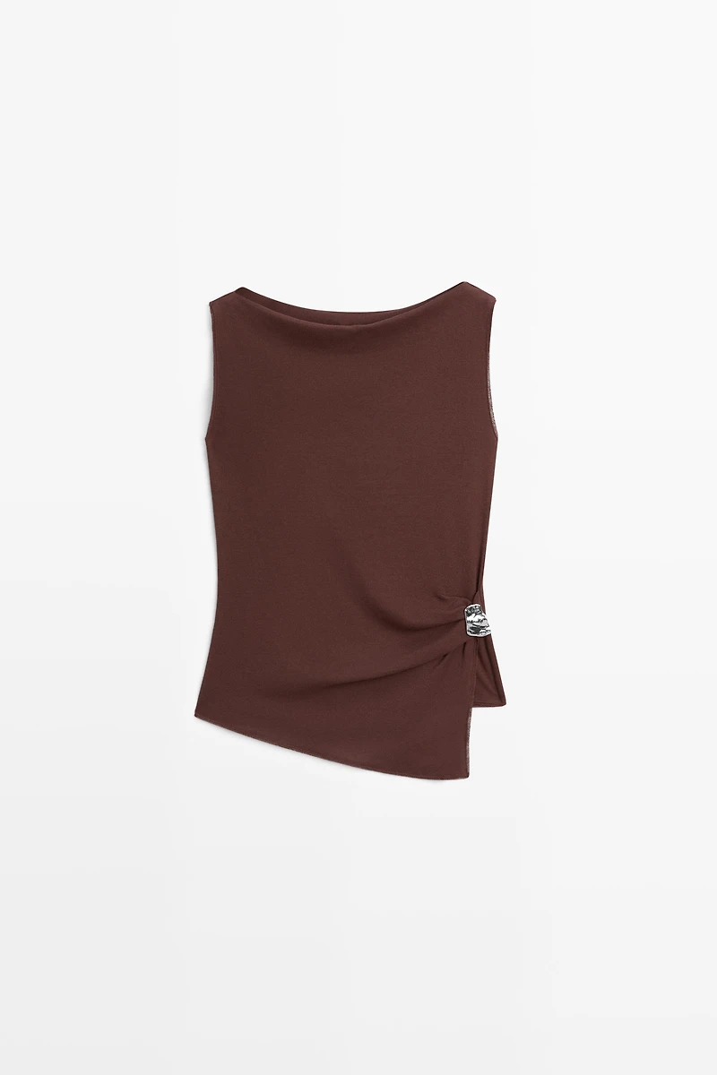 Top en maille 100 % coton