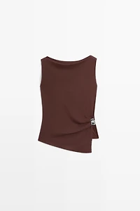 Top en maille 100 % coton