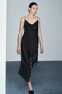 SATIN LACE DRESS ZW COLLECTION