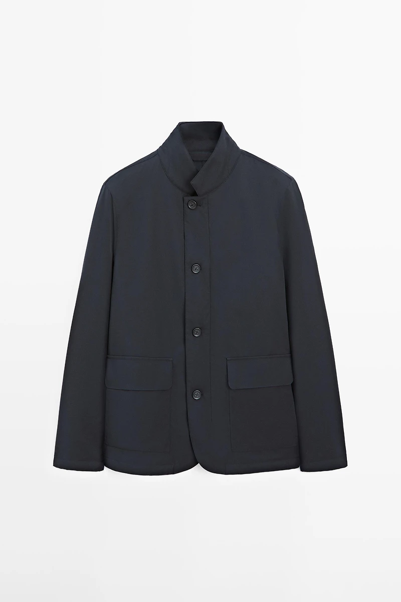 Water-repellent puffer jacket