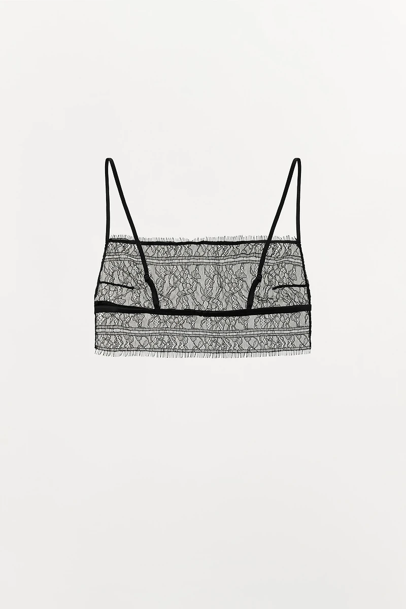 LACE BANDEAU BRALETTE