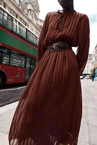 MIDI BELT DRESS