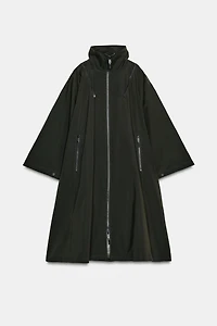 WATER REPELLENT CAPE TRENCH COAT ZW COLLECTION LIMITED EDITION