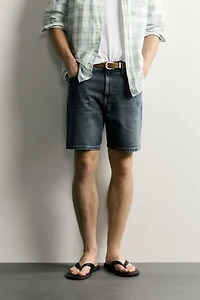 REGULAR FIT DENIM SHORTS