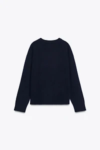 PULL 100 % LAINE COL EN V