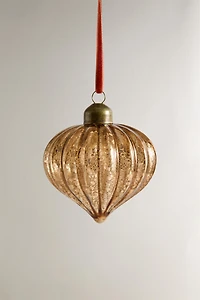 STRIPED SPINNING TOP CHRISTMAS TREE BALL  ORNAMENT